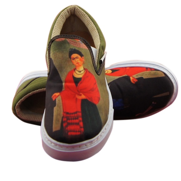 Ink on Kicks Shoes - WOMEN'S PRINTED CANVAS SNEAKERS "FRIDA & DIEGO"